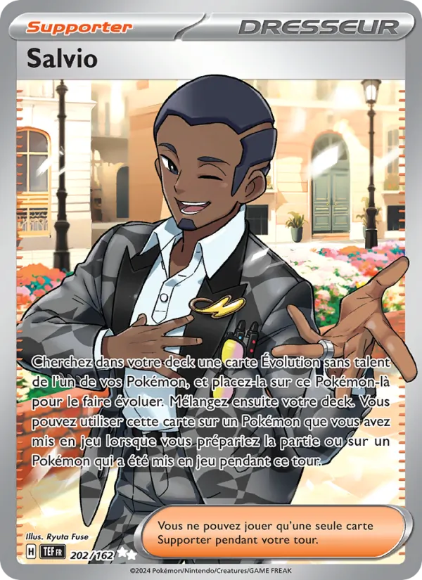 Carte Pokémon Salvio de l'extension Forces Temporelles