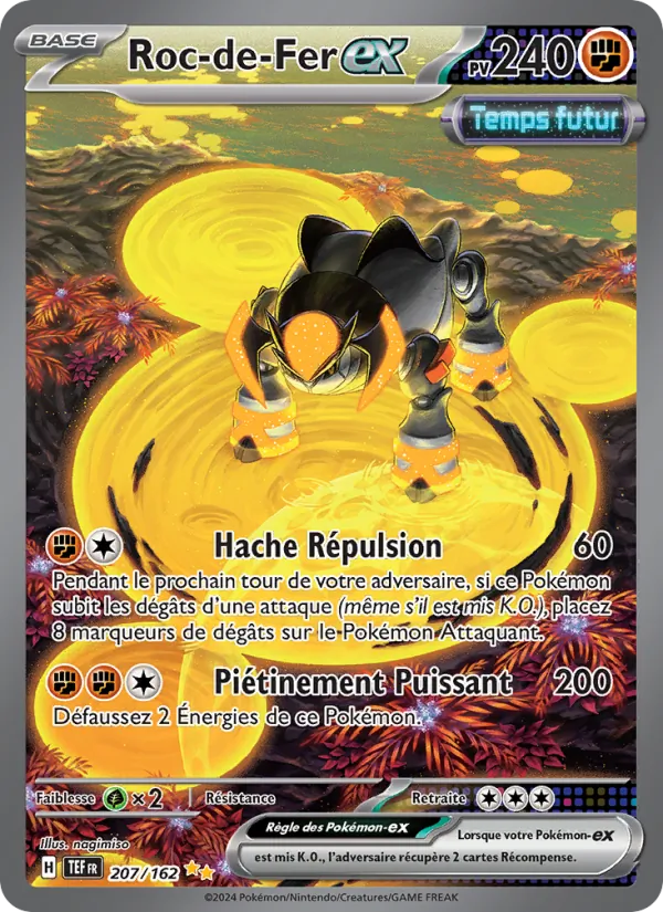 Carte Pokémon Roc-de-Fer-ex de l'extension Forces Temporelles