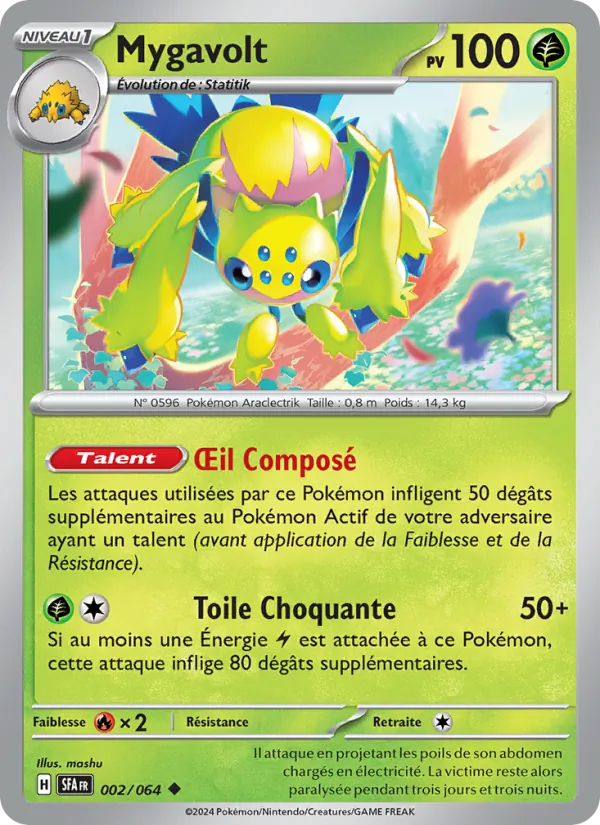 Carte Pokémon Mygavolt de l'extension Fable Nébuleuse