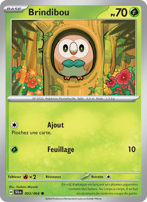 Carte Pokémon Brindibou de l'extension Fable Nébuleuse