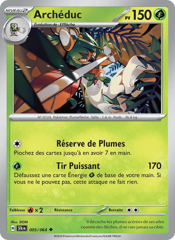Carte Pokémon Archéduc de l'extension Fable Nébuleuse