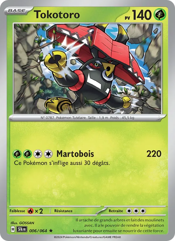 Carte Pokémon Tokotoro de l'extension Fable Nébuleuse