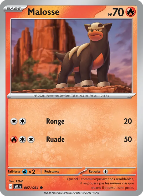 Carte Pokémon Malosse de l'extension Fable Nébuleuse