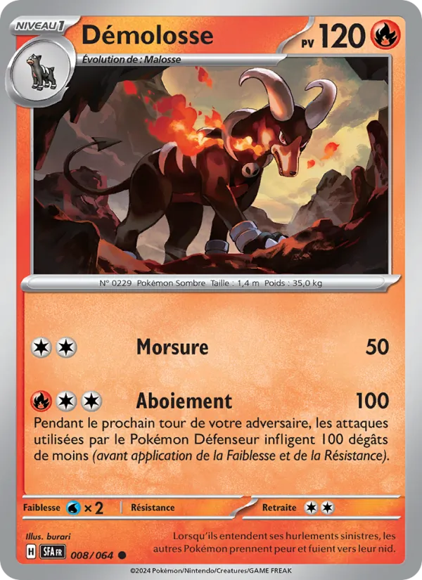 Carte Pokémon Démolosse de l'extension Fable Nébuleuse
