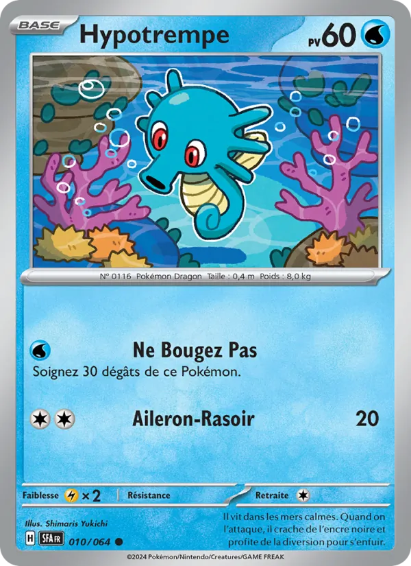 Carte Pokémon Hypotrempe de l'extension Fable Nébuleuse