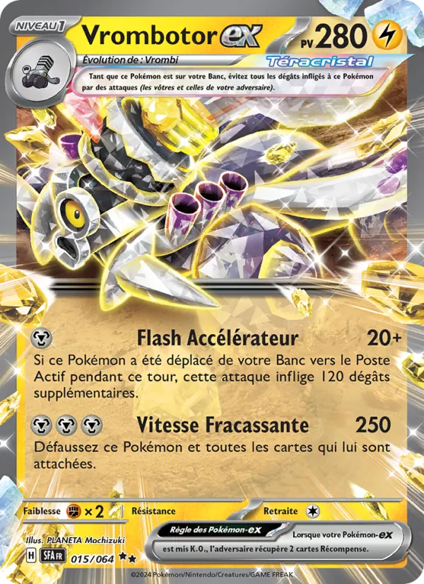 Carte Pokémon Vrombotor-ex de l'extension Fable Nébuleuse