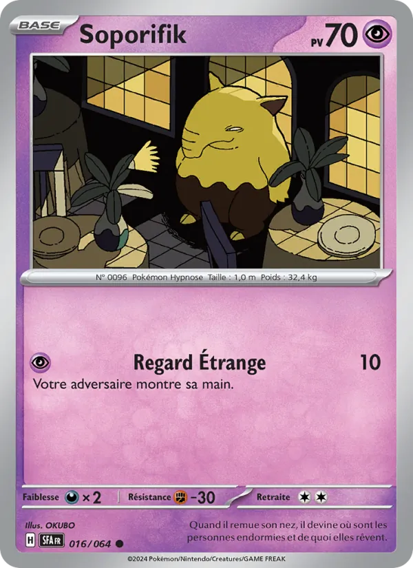 Carte Pokémon Soporifik de l'extension Fable Nébuleuse