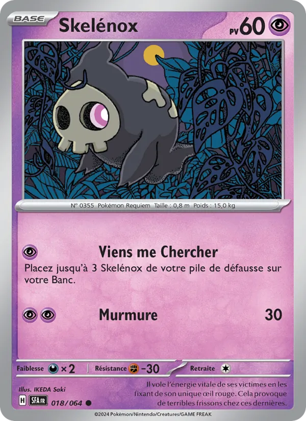 Carte Pokémon Skelénox de l'extension Fable Nébuleuse