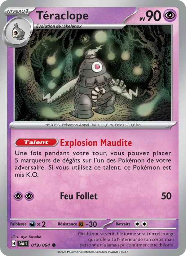 Carte Pokémon Téraclope de l'extension Fable Nébuleuse