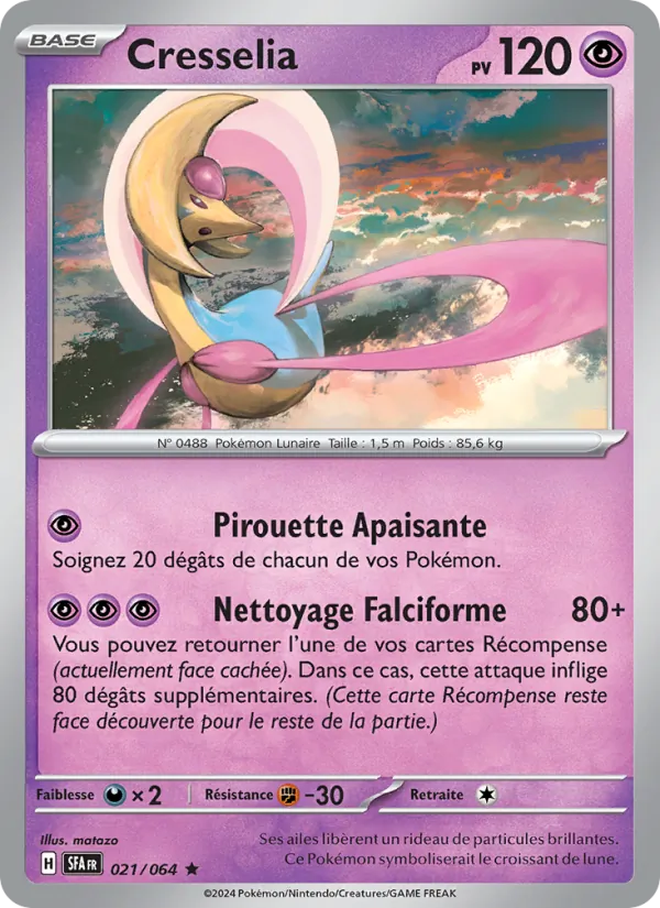 Carte Pokémon Cresselia de l'extension Fable Nébuleuse