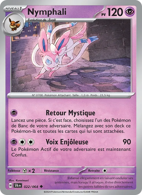 Carte Pokémon Nymphali de l'extension Fable Nébuleuse