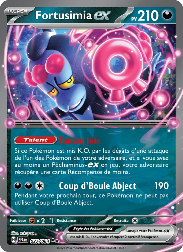Carte Pokémon Fortusimia-ex de l'extension Fable Nébuleuse
