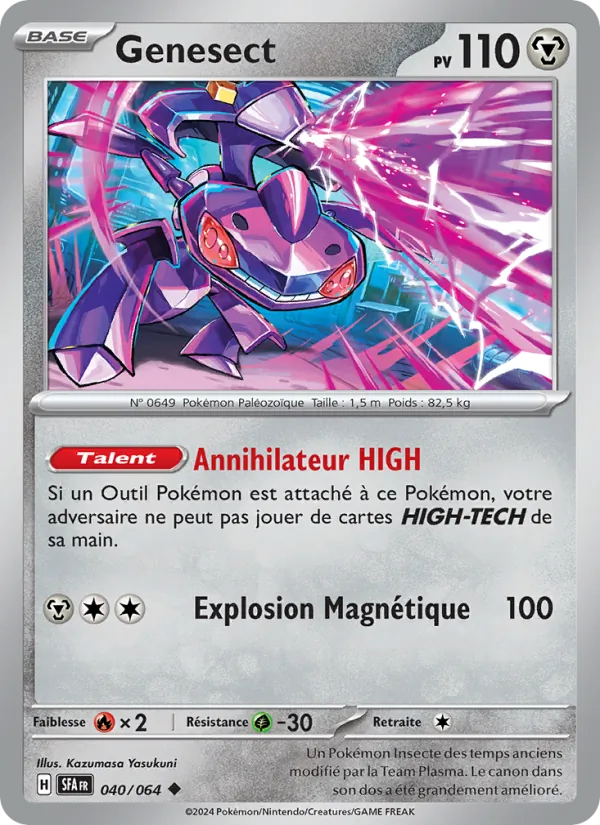 Carte Pokémon Genesect de l'extension Fable Nébuleuse