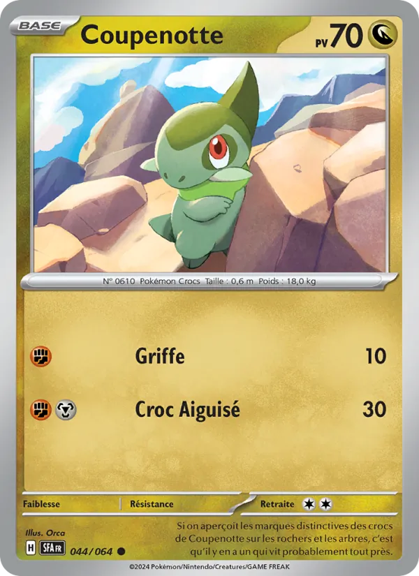 Carte Pokémon Coupenotte de l'extension Fable Nébuleuse