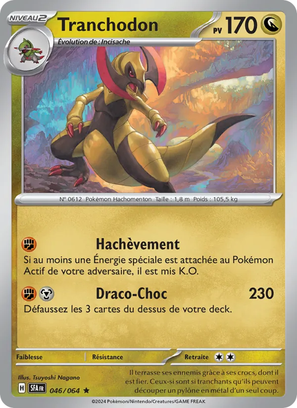 Carte Pokémon Tranchodon de l'extension Fable Nébuleuse