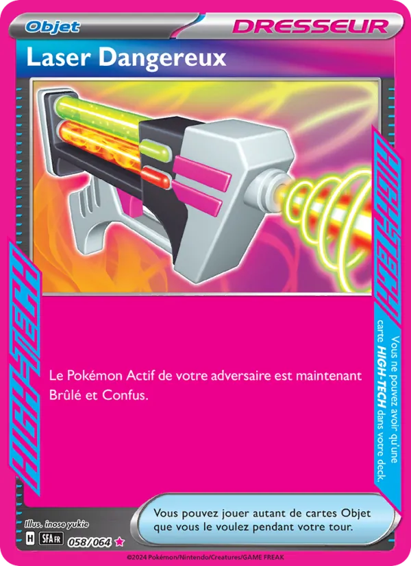 Carte Pokémon Laser Dangereux de l'extension Fable Nébuleuse