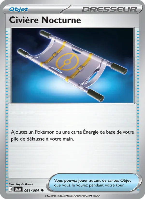 Carte Pokémon Civière Nocturne de l'extension Fable Nébuleuse