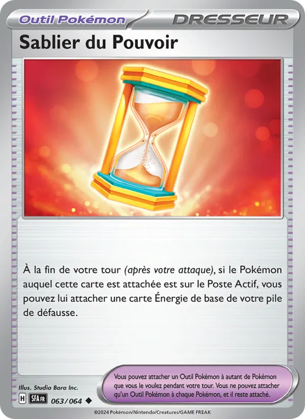 Carte Pokémon Sablier du Pouvoir de l'extension Fable Nébuleuse