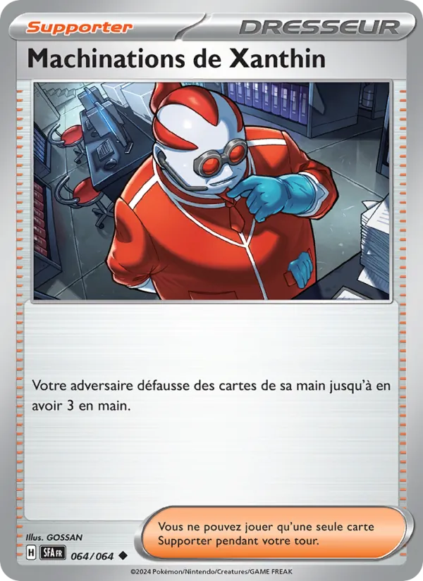 Carte Pokémon Machinations de Xanthin de l'extension Fable Nébuleuse