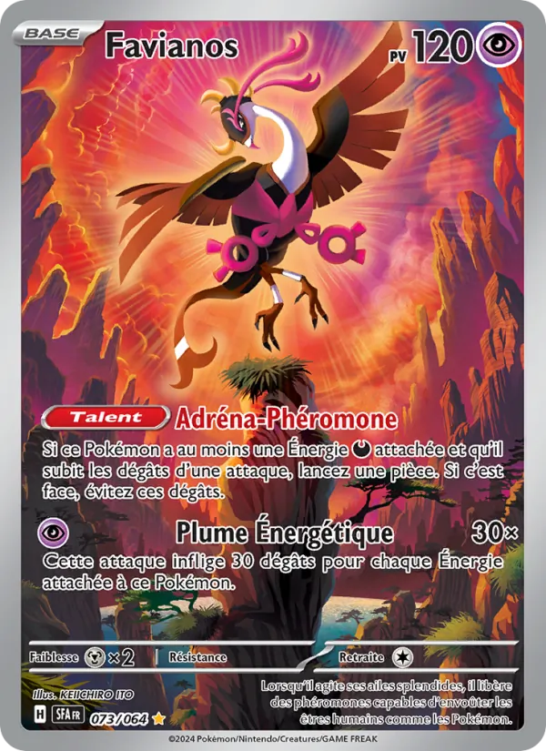 Carte Pokémon Favianos de l'extension Fable Nébuleuse