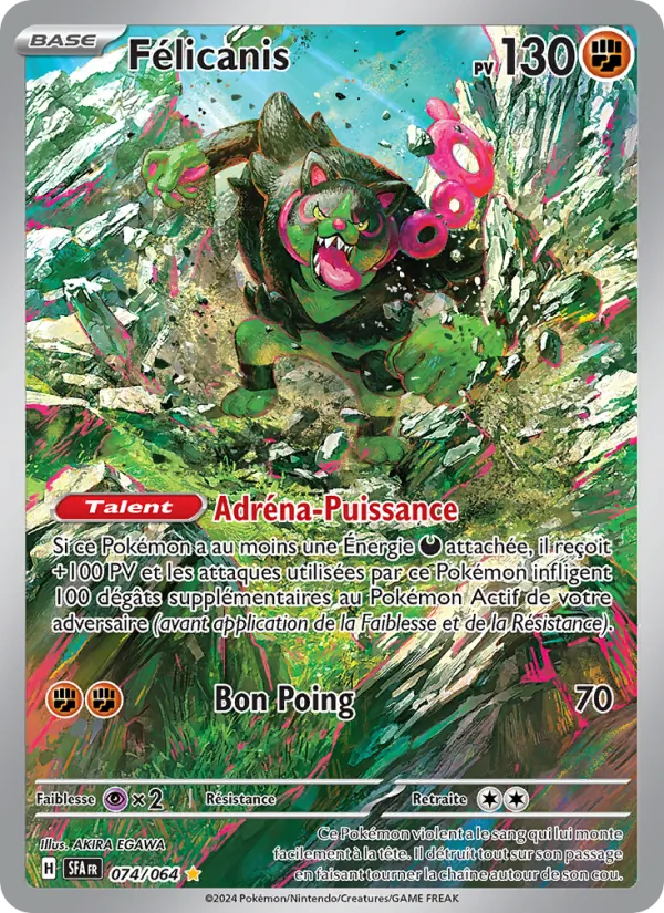Carte Pokémon Félicanis de l'extension Fable Nébuleuse