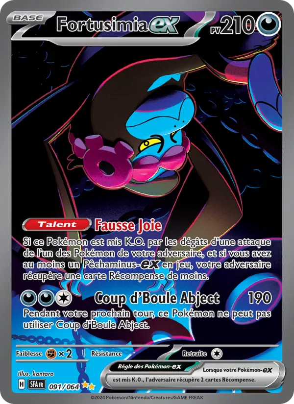 Carte Pokémon Fortusimia-ex de l'extension Fable Nébuleuse