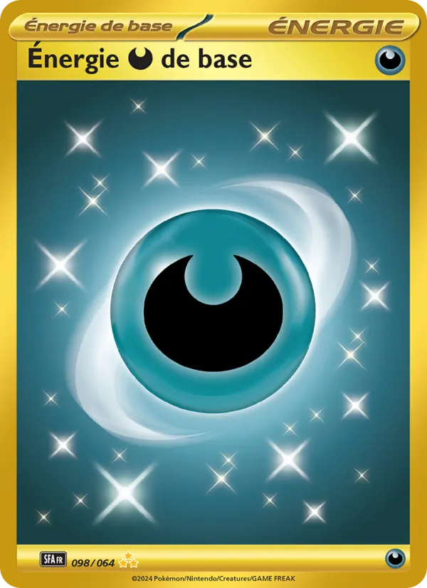 Carte Pokémon Énergie Darkness de base de l'extension Fable Nébuleuse