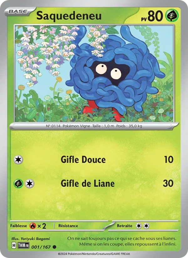 Carte Pokémon Saquedeneu de l'extension Mascarade Crépusculaire