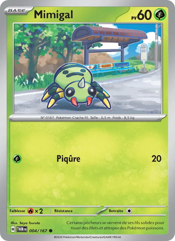 Carte Pokémon Mimigal de l'extension Mascarade Crépusculaire
