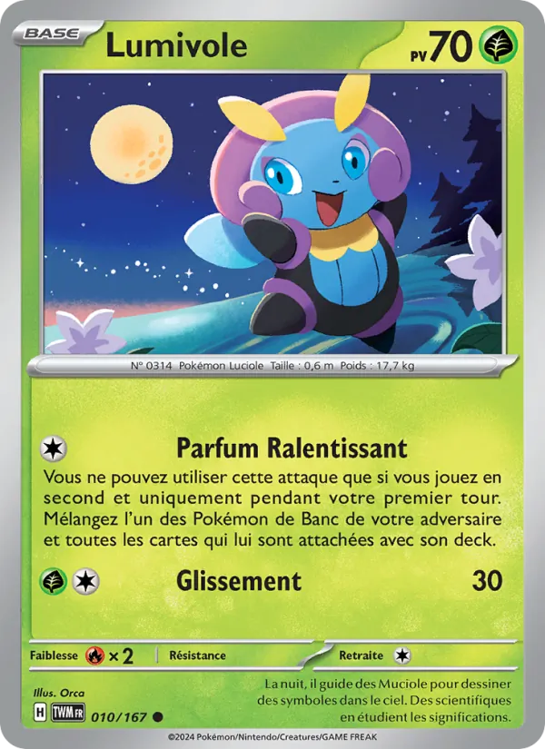 Carte Pokémon Lumivole de l'extension Mascarade Crépusculaire