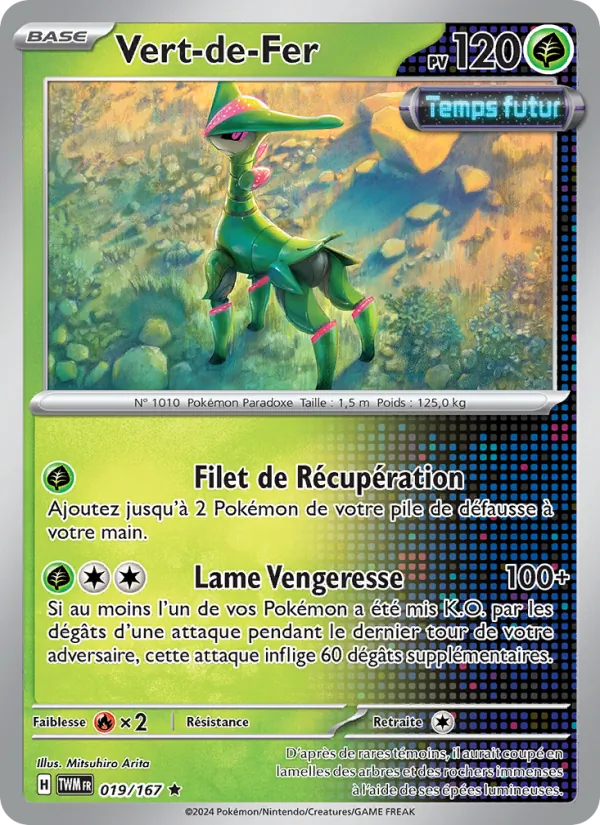 Carte Pokémon Vert-de-Fer de l'extension Mascarade Crépusculaire