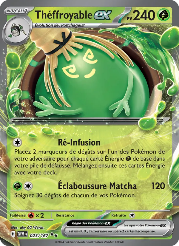 Carte Pokémon Théffroyable-ex de l'extension Mascarade Crépusculaire