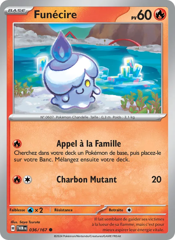 Carte Pokémon Funécire de l'extension Mascarade Crépusculaire