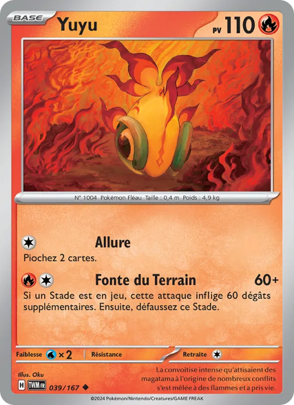Carte Pokémon Yuyu de l'extension Mascarade Crépusculaire