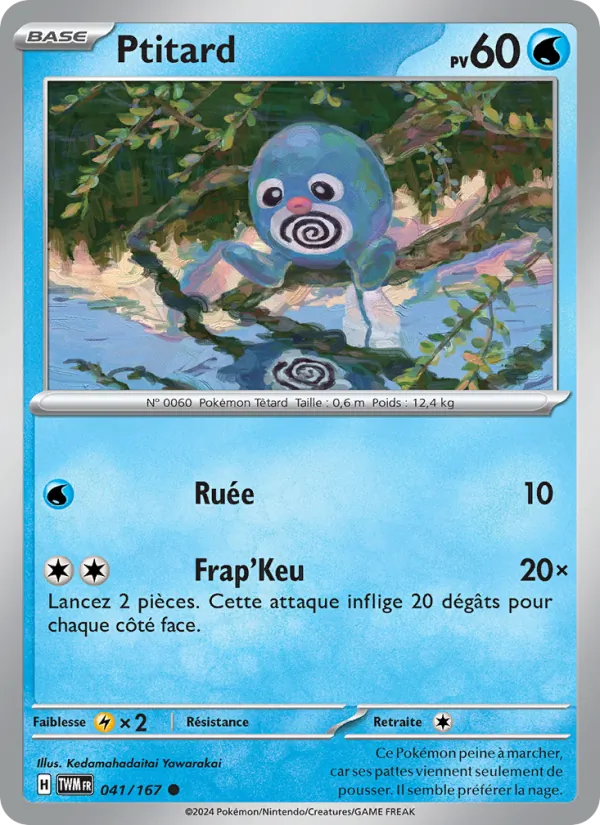 Carte Pokémon Ptitard de l'extension Mascarade Crépusculaire