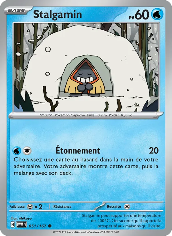 Carte Pokémon Stalgamin de l'extension Mascarade Crépusculaire
