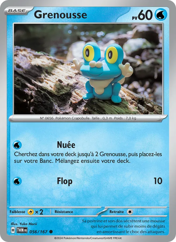 Carte Pokémon Grenousse de l'extension Mascarade Crépusculaire