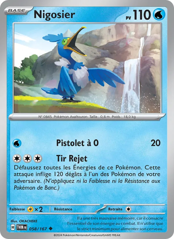 Carte Pokémon Nigosier de l'extension Mascarade Crépusculaire