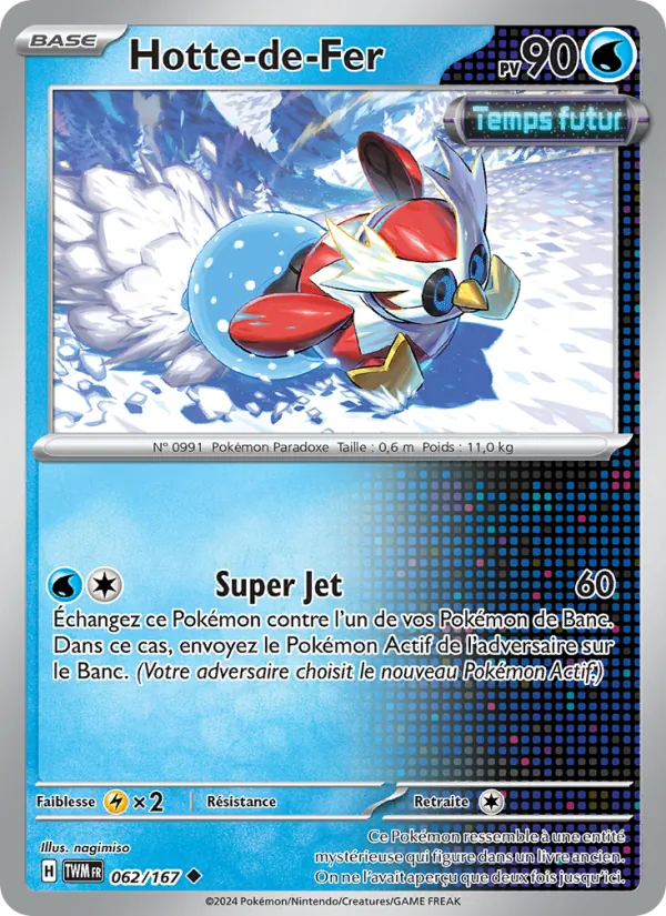 Carte Pokémon Hotte-de-Fer de l'extension Mascarade Crépusculaire