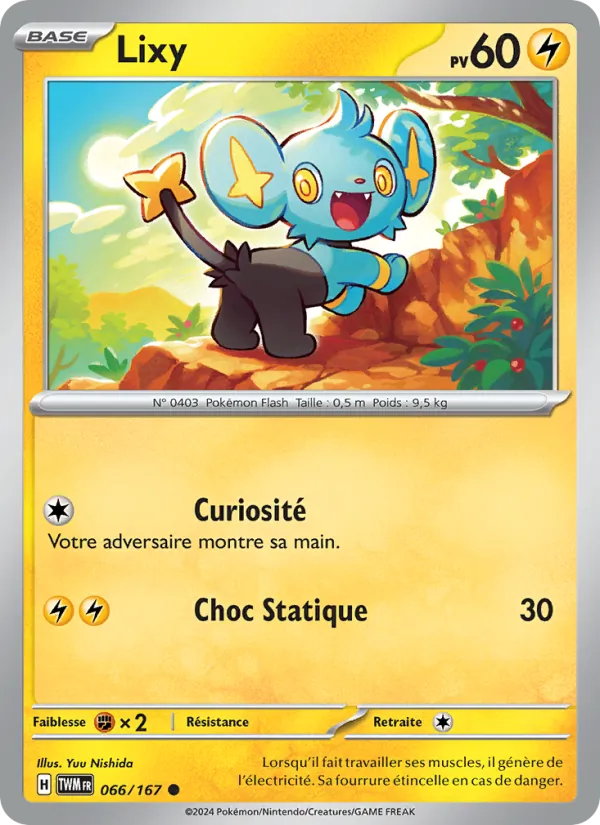 Carte Pokémon Lixy de l'extension Mascarade Crépusculaire