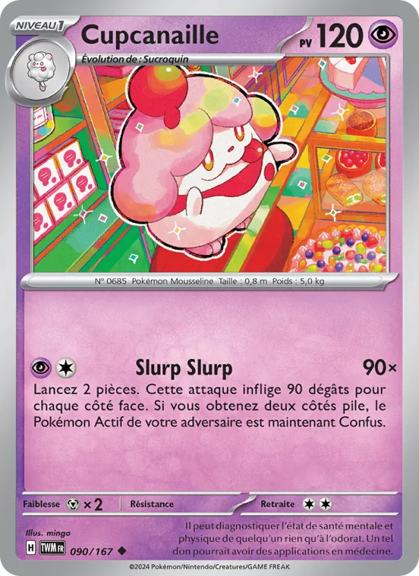 Carte Pokémon Cupcanaille de l'extension Mascarade Crépusculaire