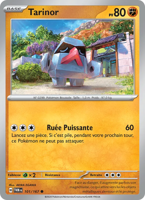 Carte Pokémon Tarinor de l'extension Mascarade Crépusculaire