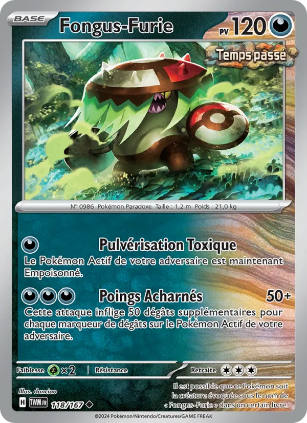 Carte Pokémon Fongus-Furie de l'extension Mascarade Crépusculaire