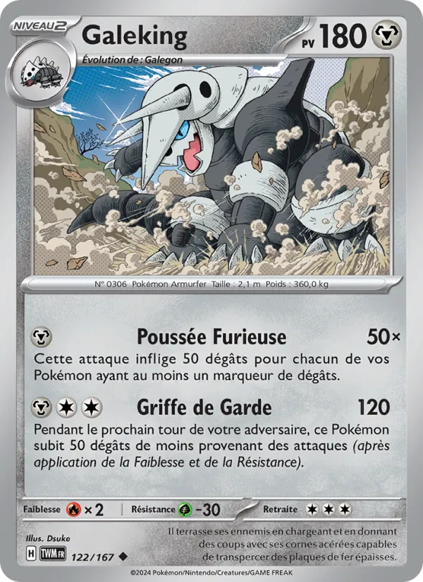 Carte Pokémon Galeking de l'extension Mascarade Crépusculaire