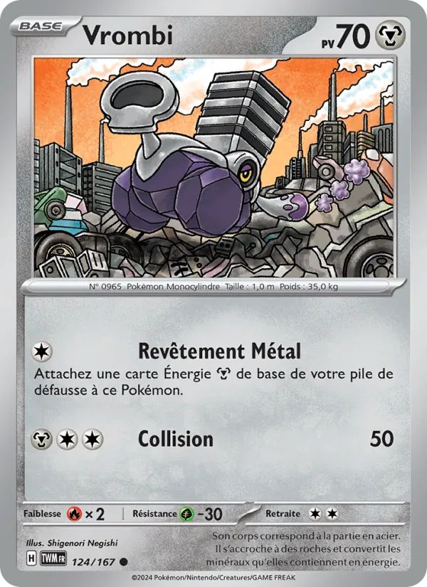 Carte Pokémon Vrombi de l'extension Mascarade Crépusculaire