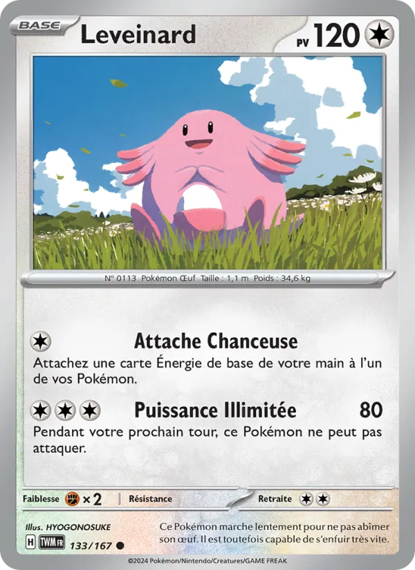 Carte Pokémon Leveinard de l'extension Mascarade Crépusculaire