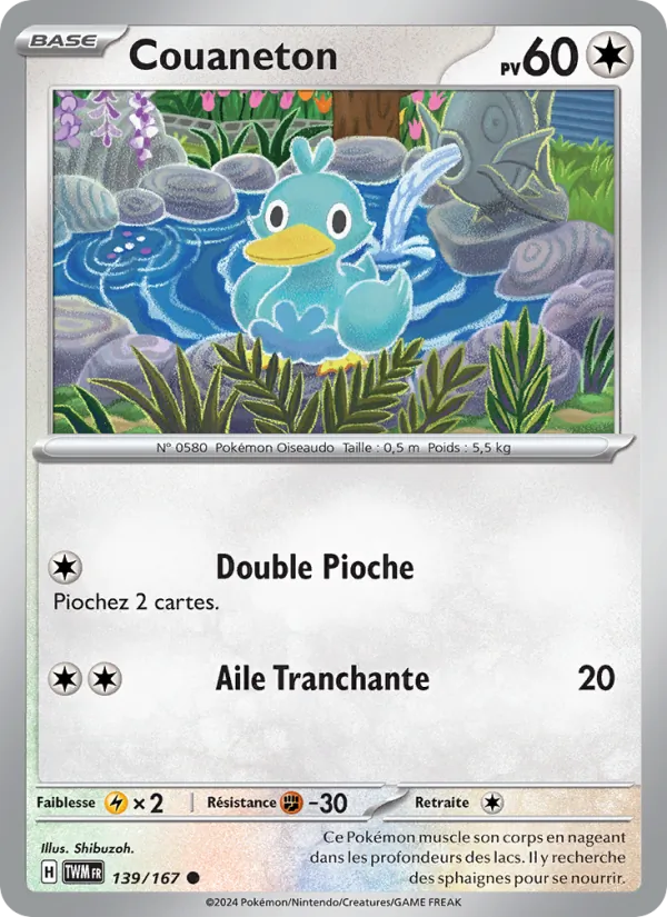 Carte Pokémon Couaneton de l'extension Mascarade Crépusculaire