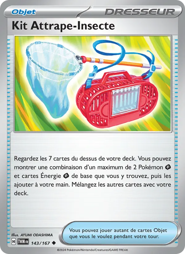 Carte Pokémon Kit Attrape-Insecte de l'extension Mascarade Crépusculaire