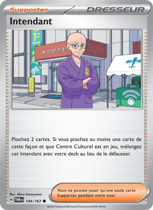 Carte Pokémon Intendant de l'extension Mascarade Crépusculaire