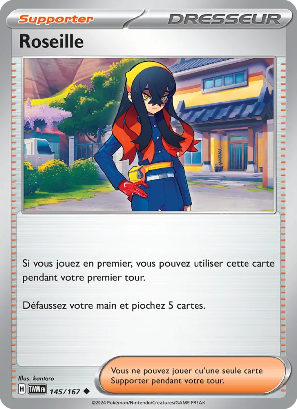 Carte Pokémon Roseille de l'extension Mascarade Crépusculaire